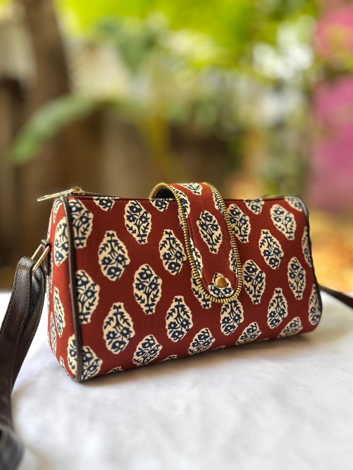 Block Printed Sling Bag