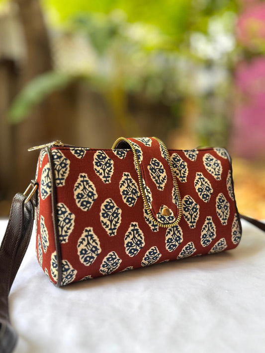 Block Printed Sling Bag
